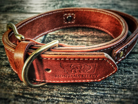 Handmade leather dog sales leashes