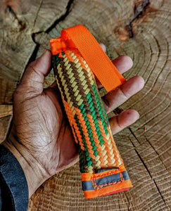 Four pack of multi-color woven catnip toys. (Why buy one when you can get 4)