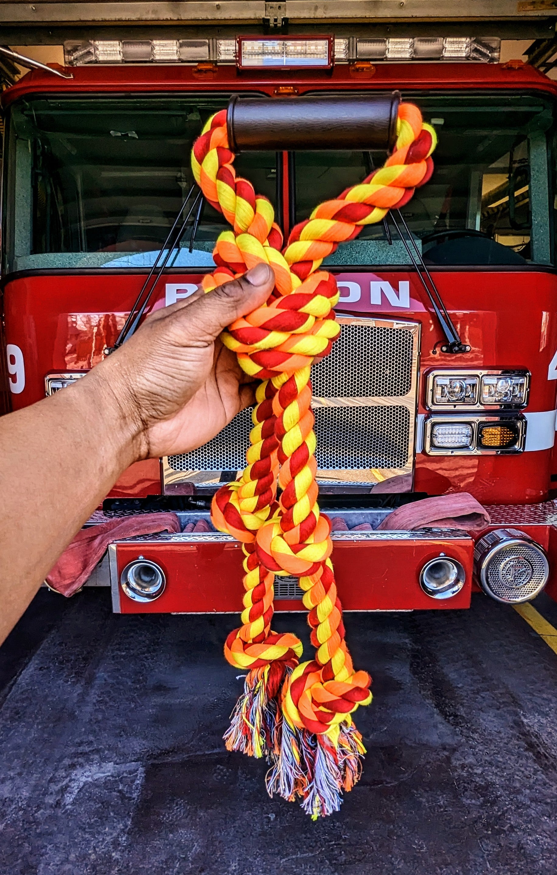 Dogs Love Our Large Cotton Tug! - Organic Cotton Tug Toy - Hand braided  plastic free tug - Sturdy and washable - Great for interactive play