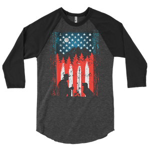 Warm night sky 3/4 sleeve raglan shirt - Montana Select Premium Pet Products.