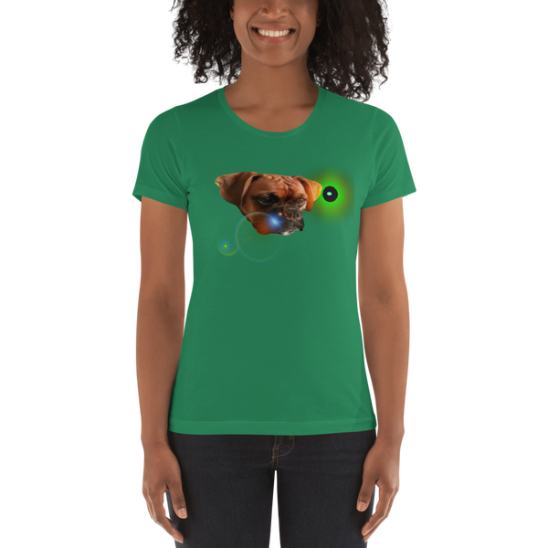 Galactic boxer Women's t-shirt - Montana Select Premium Pet Products.