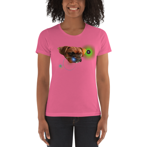 Galactic boxer Women's t-shirt - Montana Select Premium Pet Products.